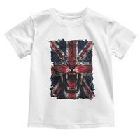 Union Jack Flag Lion Face UK British Great Britain Toddler T Shirt