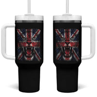 Union Jack Flag Lion Face UK British Great Britain Tumbler With Handle