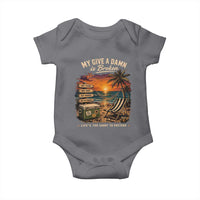 My Give A Damn is Broken Lifes Too Short to Pretend Baby Onesie Funny Old Man Quote