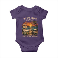 My Give A Damn is Broken Lifes Too Short to Pretend Baby Onesie Funny Old Man Quote