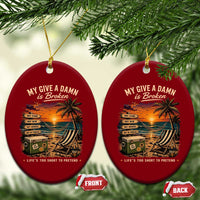My Give A Damn is Broken Lifes Too Short to Pretend Ceramic Ornament Funny Old Man Quote
