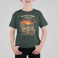 My Give A Damn is Broken Lifes Too Short to Pretend T Shirt For Kid Funny Old Man Quote