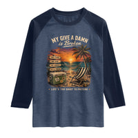 My Give A Damn is Broken Lifes Too Short to Pretend Raglan Shirt Funny Old Man Quote
