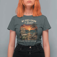 My Give A Damn is Broken Lifes Too Short to Pretend T Shirt For Women Funny Old Man Quote