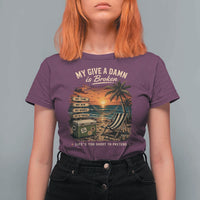 My Give A Damn is Broken Lifes Too Short to Pretend T Shirt For Women Funny Old Man Quote