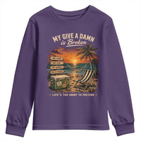 My Give A Damn is Broken Lifes Too Short to Pretend Youth Sweatshirt Funny Old Man Quote