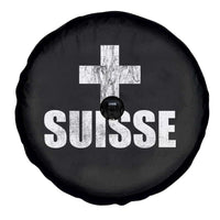 Suisse Swiss French Vintage Cross Flag Switzerland Roots Spare Tire Cover