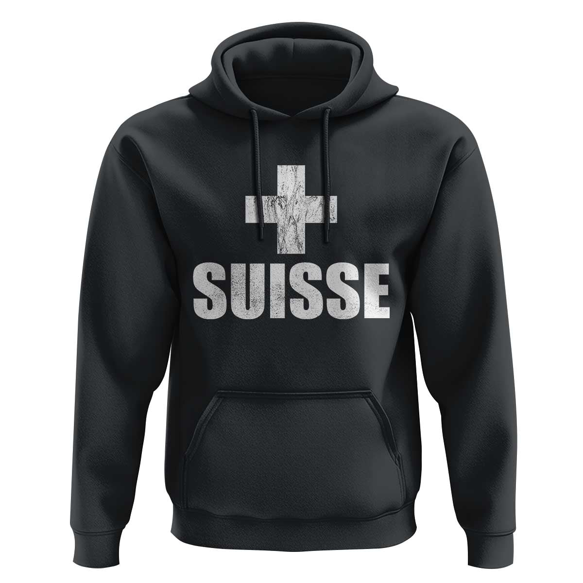 Suisse Swiss French Vintage Cross Flag Switzerland Roots Hoodie