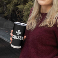 Suisse Swiss French Vintage Cross Flag Switzerland Roots Tumbler Cup