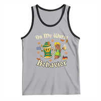 Funny Oktoberfest Tank Top On My Wurst Behavior Beer Bratwurst Lederhosen Dirndl - Wonder Print Shop