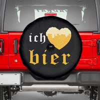 Funny Oktoberfest Spare Tire Cover Ich Liebe Bier Heart German Beer Foam - Wonder Print Shop