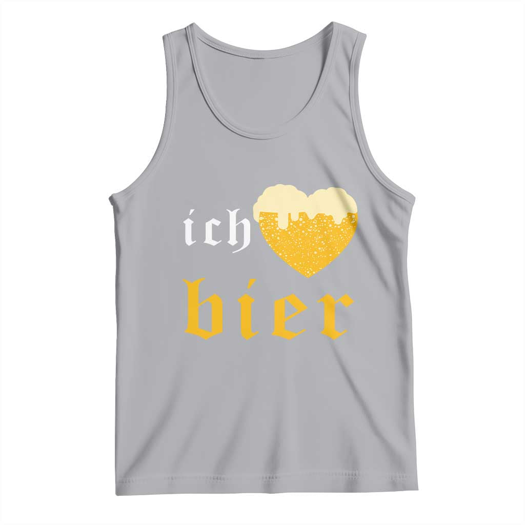 Funny Oktoberfest Tank Top Ich Liebe Bier Heart German Beer Foam - Wonder Print Shop