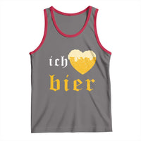 Funny Oktoberfest Tank Top Ich Liebe Bier Heart German Beer Foam - Wonder Print Shop