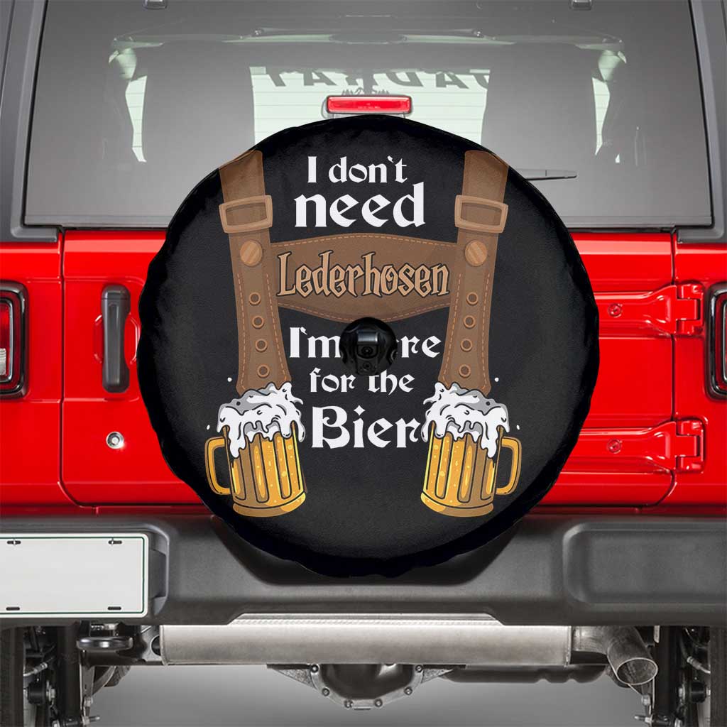 Oktoberfest Spare Tire Cover I Don't Need Lederhosen I'm Here For The Bier - Wonder Print Shop