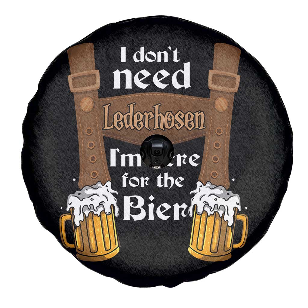 Oktoberfest Spare Tire Cover I Don't Need Lederhosen I'm Here For The Bier - Wonder Print Shop