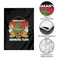 Germany Drinking Team Garden Flag Germany Beer Festivals Oktoberfest Alpine hat Barley - Wonder Print Shop