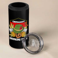 Germany Drinking Team 4 in 1 Can Cooler Tumbler Germany Beer Festivals Oktoberfest Alpine hat Barley - Wonder Print Shop