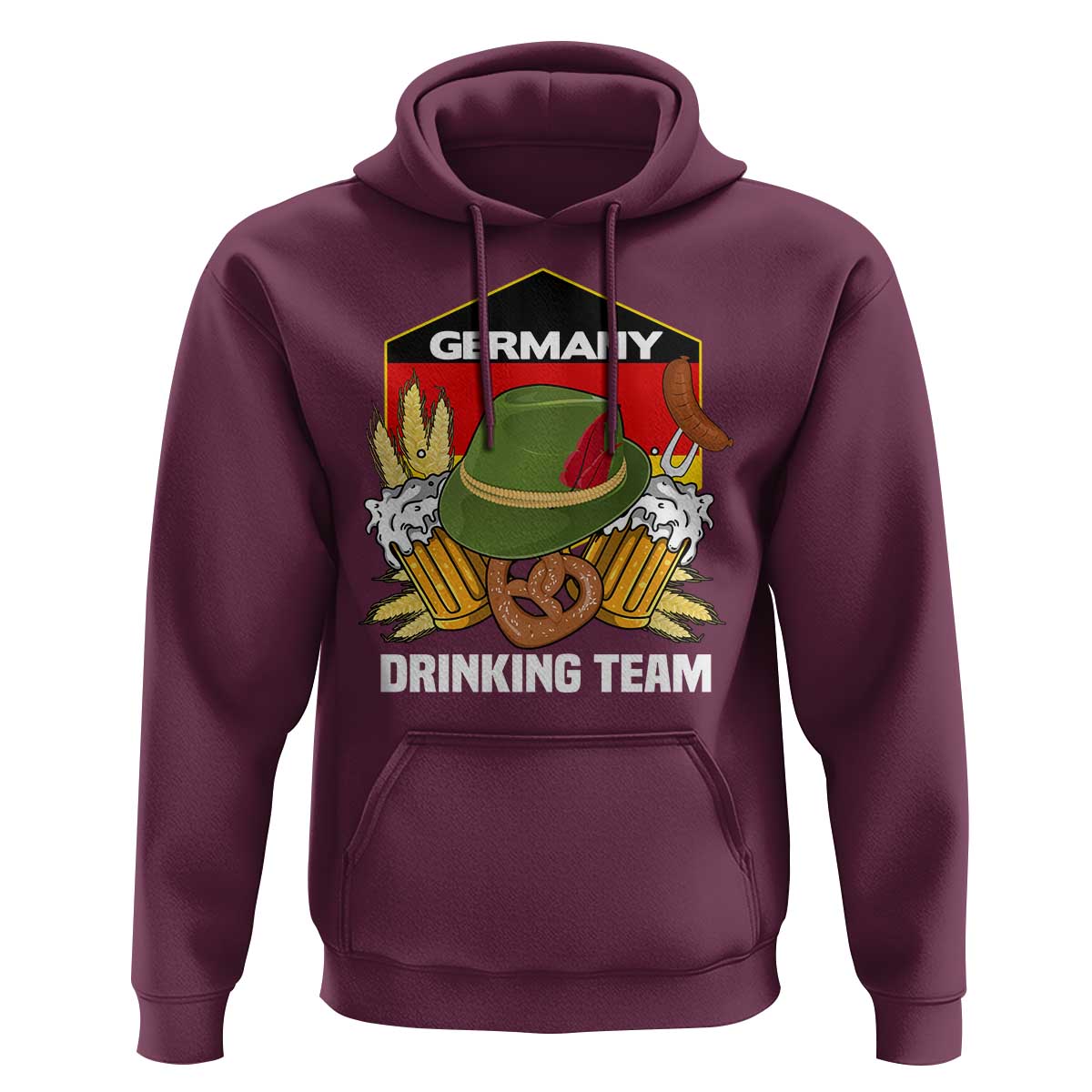 Germany Drinking Team Hoodie Germany Beer Festivals Oktoberfest Alpine hat Barley - Wonder Print Shop