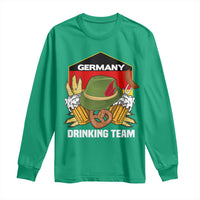 Germany Drinking Team Long Sleeve Shirt Germany Beer Festivals Oktoberfest Alpine hat Barley - Wonder Print Shop