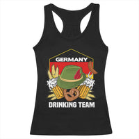 Germany Drinking Team Racerback Tank Top Germany Beer Festivals Oktoberfest Alpine hat Barley - Wonder Print Shop