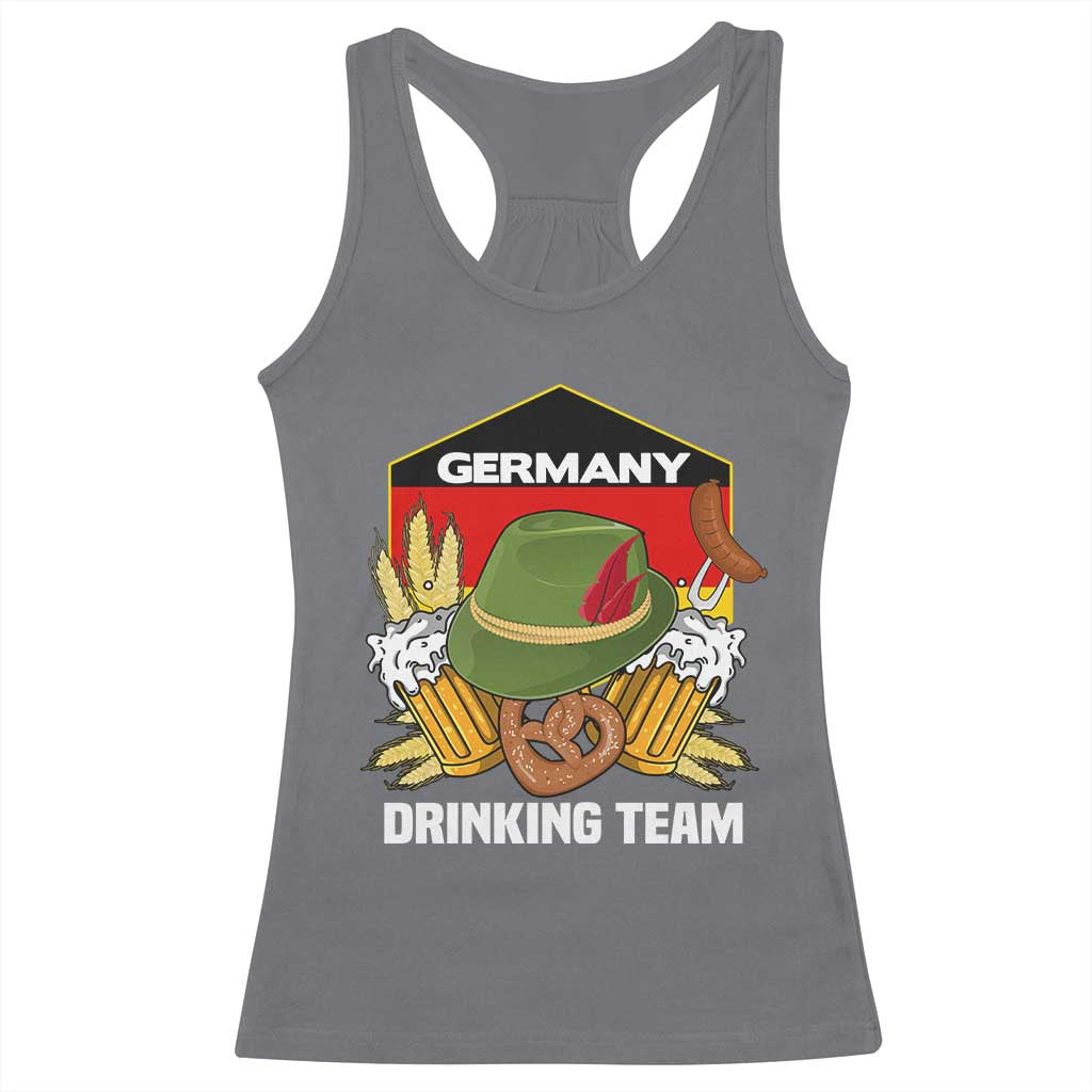 Germany Drinking Team Racerback Tank Top Germany Beer Festivals Oktoberfest Alpine hat Barley - Wonder Print Shop