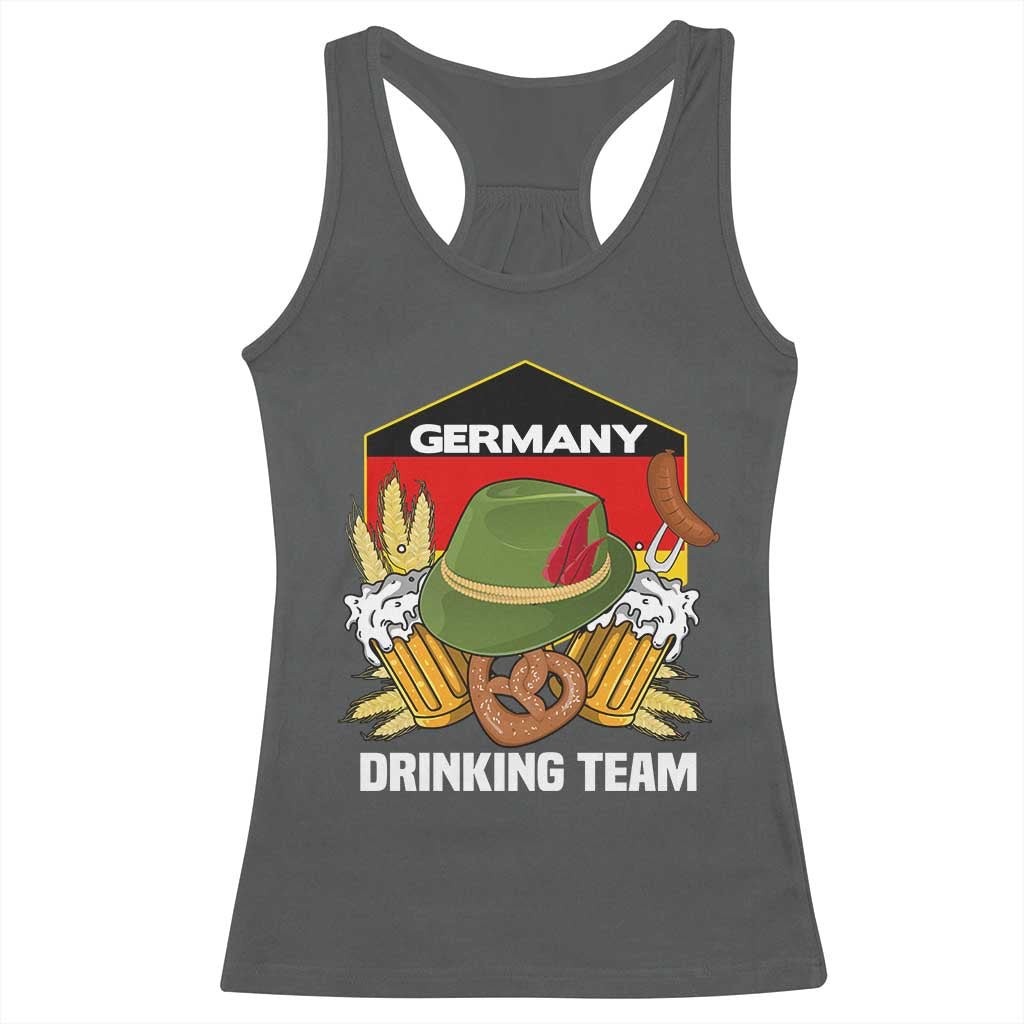 Germany Drinking Team Racerback Tank Top Germany Beer Festivals Oktoberfest Alpine hat Barley - Wonder Print Shop