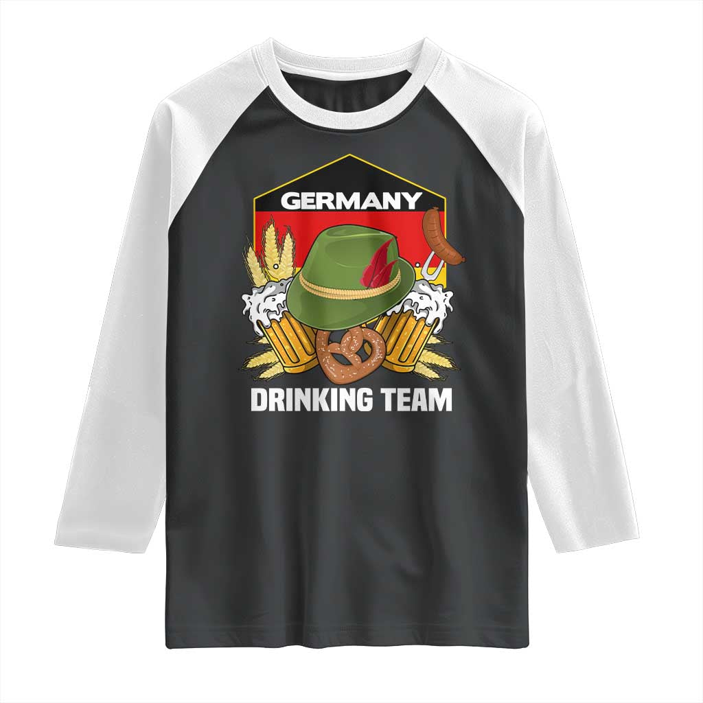 Germany Drinking Team Raglan Shirt Germany Beer Festivals Oktoberfest Alpine hat Barley - Wonder Print Shop