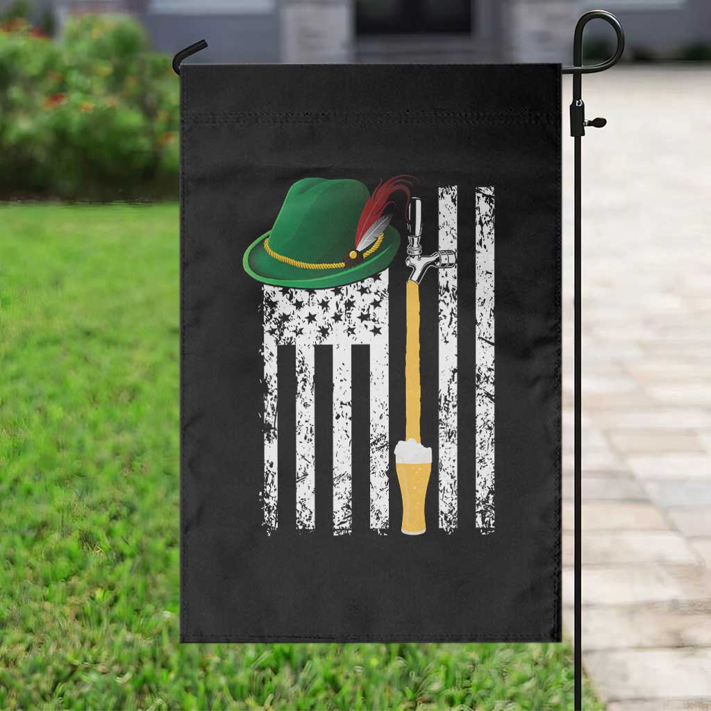 Funny German Beer Garden Flag Oktoberfest Vintage American Flag Alpine hat - Wonder Print Shop