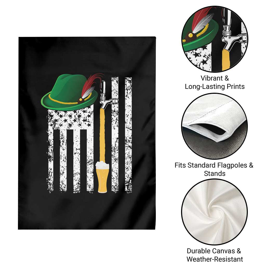 Funny German Beer Garden Flag Oktoberfest Vintage American Flag Alpine hat - Wonder Print Shop