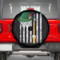 Funny German Beer Spare Tire Cover Oktoberfest Vintage American Flag Alpine hat - Wonder Print Shop