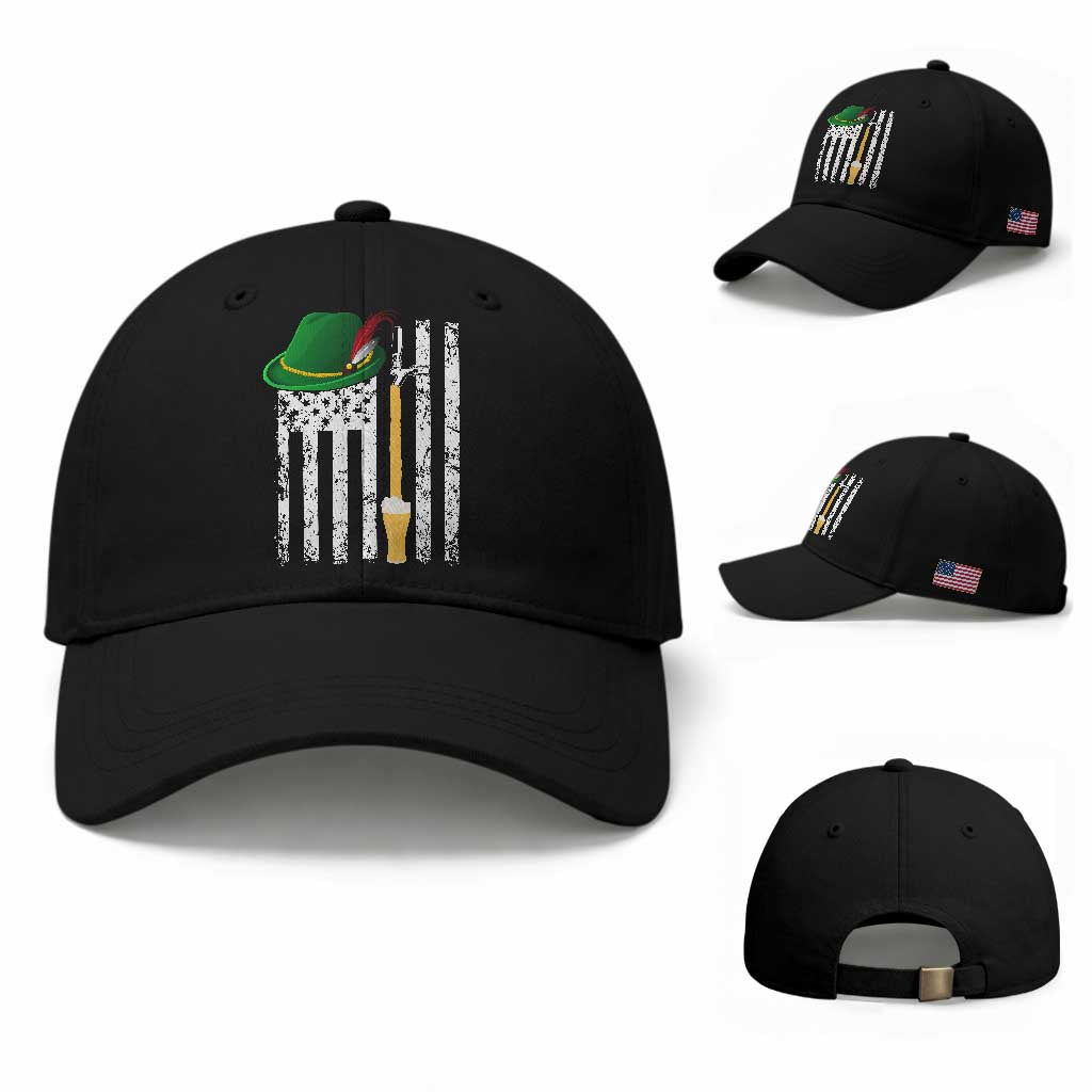 Funny German Beer Baseball Cap Oktoberfest Vintage American Flag Alpine hat