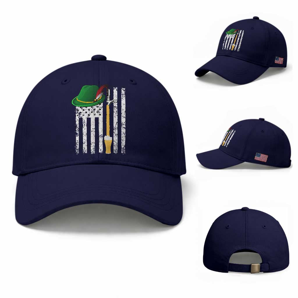 Funny German Beer Baseball Cap Oktoberfest Vintage American Flag Alpine hat