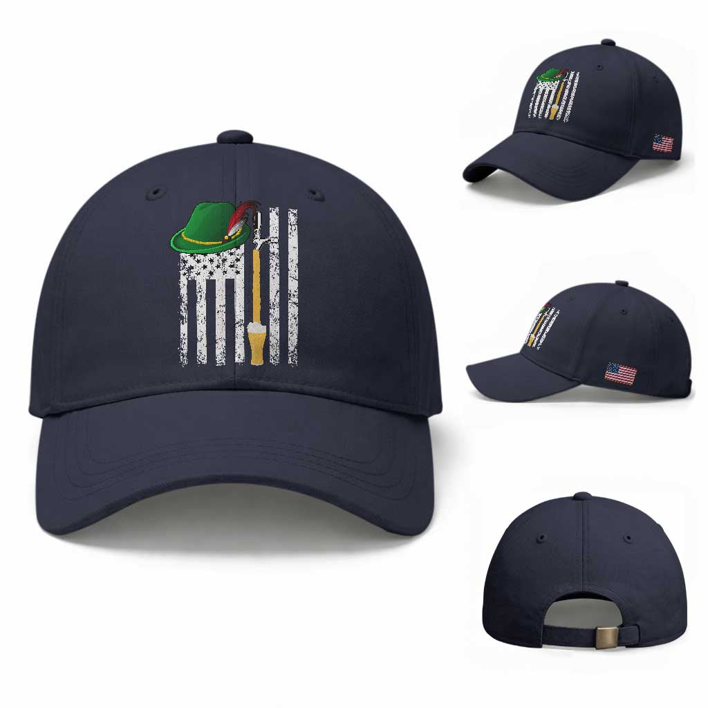 Funny German Beer Baseball Cap Oktoberfest Vintage American Flag Alpine hat