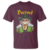 Funny Oktoberfest Cat T Shirt Purrost Kitty Drinking Beer Lederhosen Pet Lovers - Wonder Print Shop