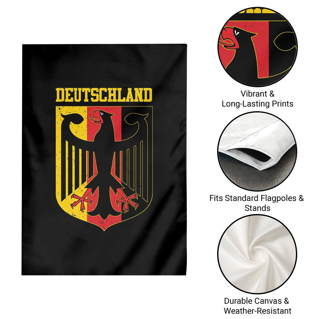 Deutschland German Pride Garden Flag Bundesadler Coat of Arms - Wonder Print Shop