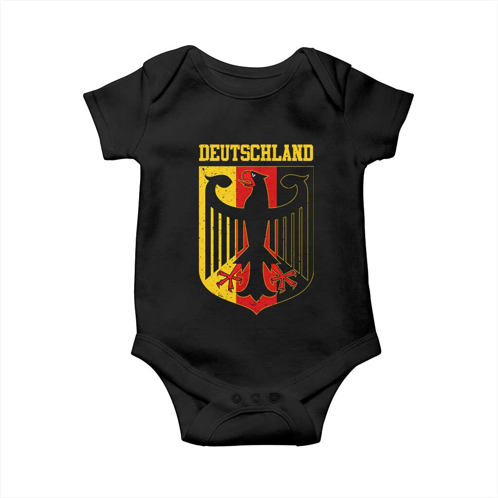 Deutschland German Pride Baby Onesie Bundesadler Coat of Arms - Wonder Print Shop