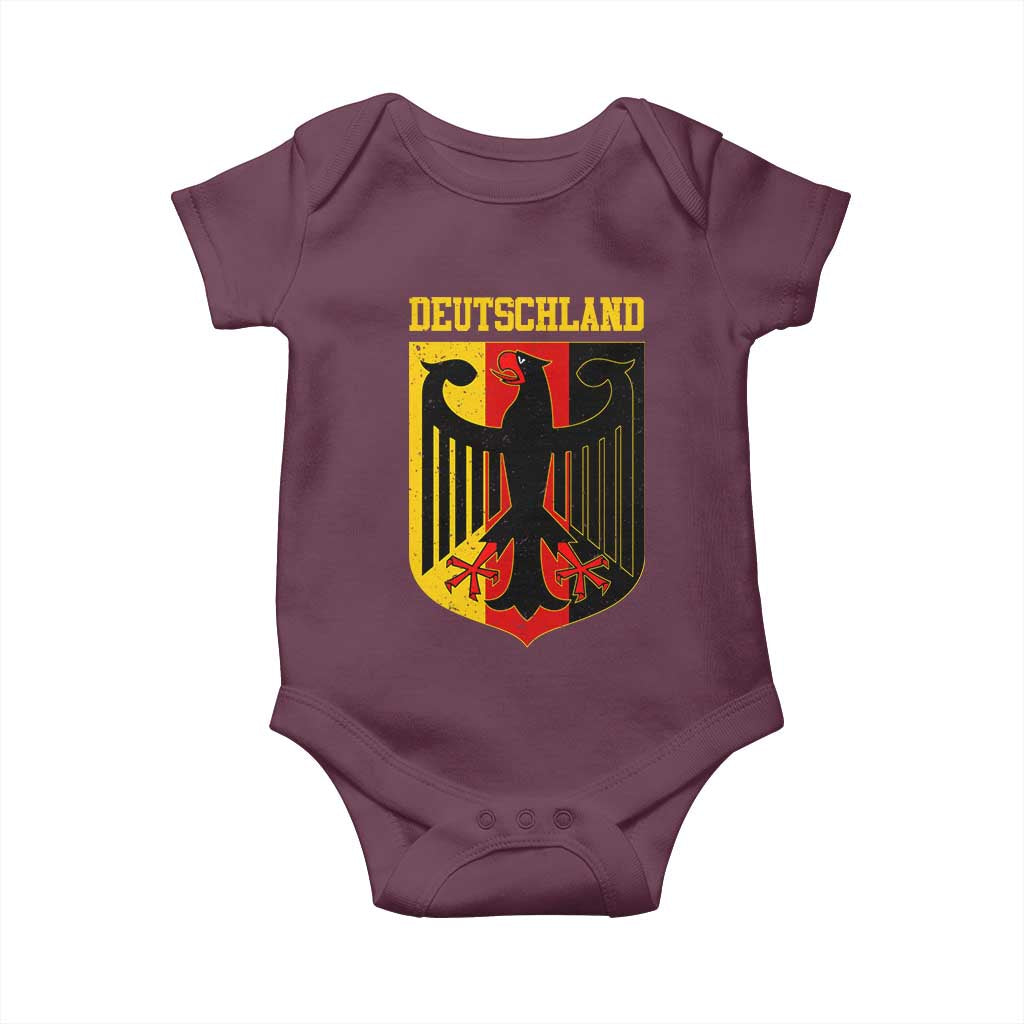 Deutschland German Pride Baby Onesie Bundesadler Coat of Arms - Wonder Print Shop