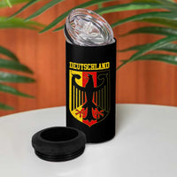 Deutschland German Pride 4 in 1 Can Cooler Tumbler Bundesadler Coat of Arms - Wonder Print Shop
