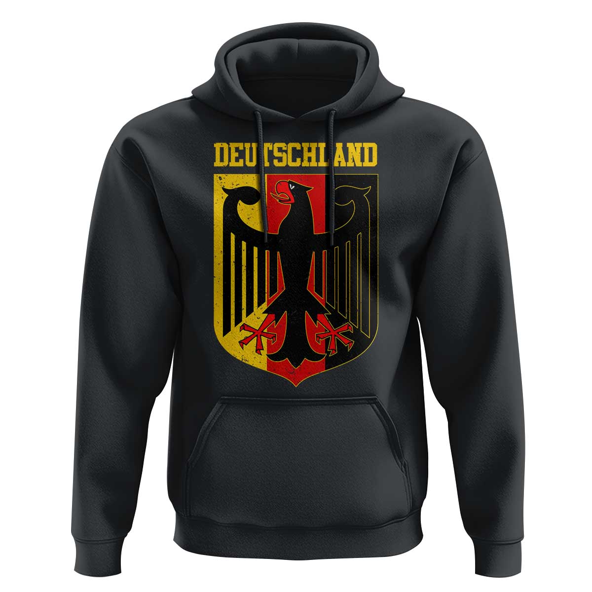 Deutschland German Pride Hoodie Bundesadler Coat of Arms - Wonder Print Shop