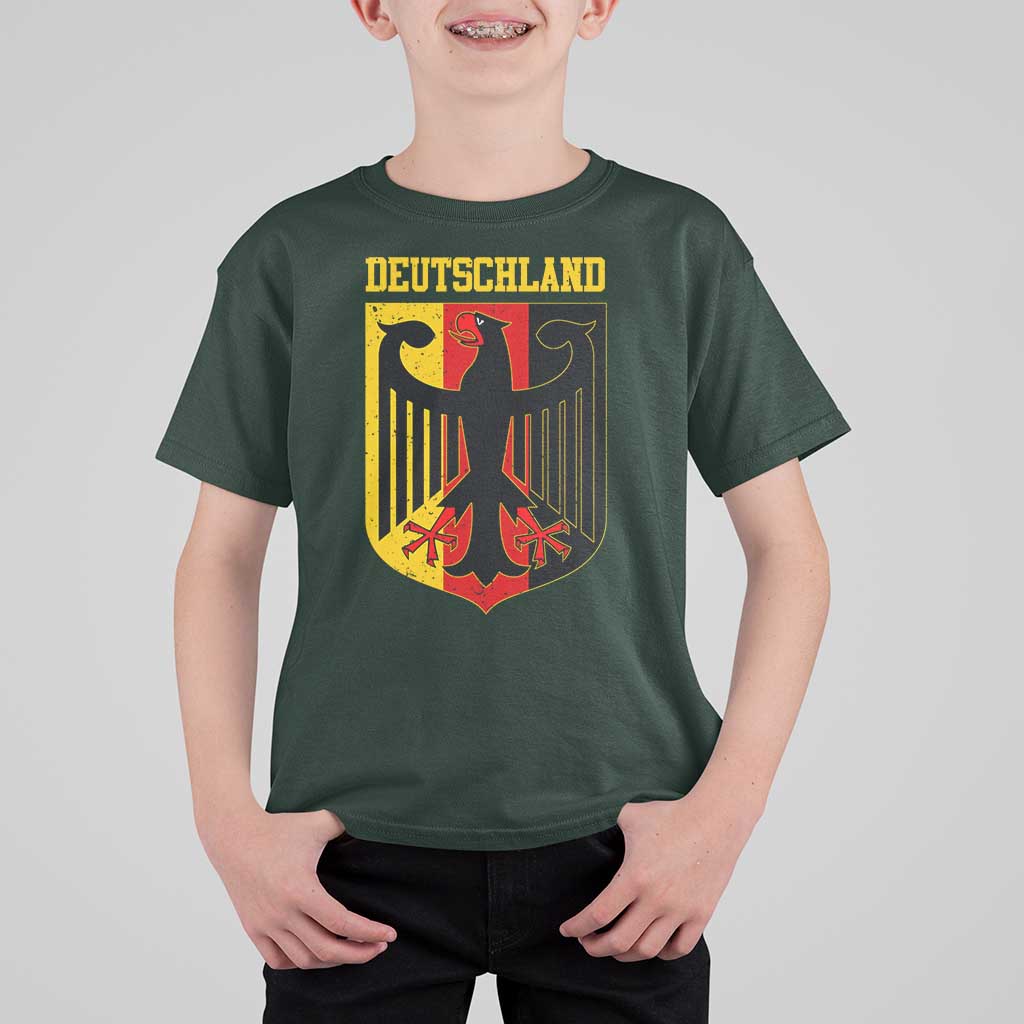 Deutschland German Pride T Shirt For Kid Bundesadler Coat of Arms - Wonder Print Shop