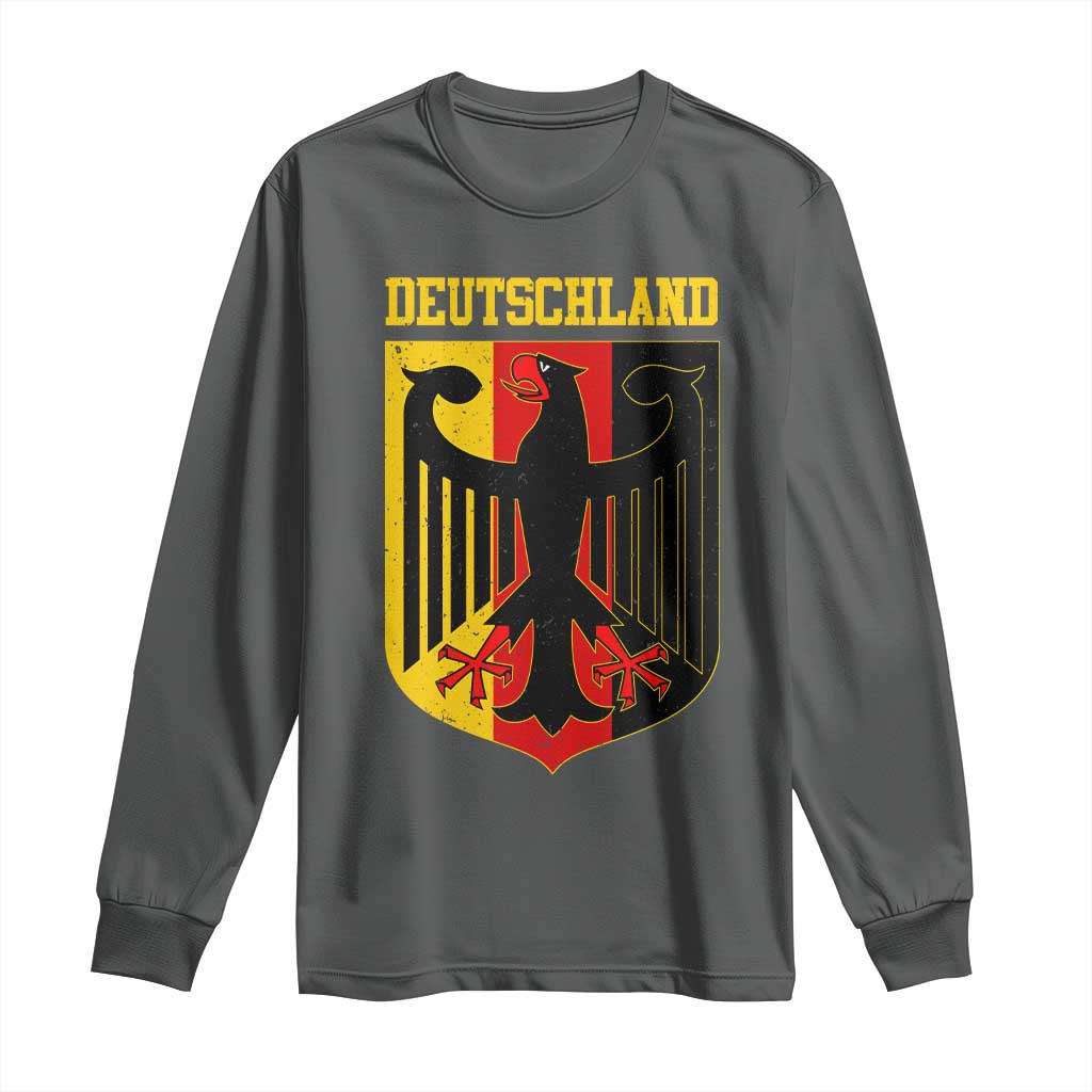 Deutschland German Pride Long Sleeve Shirt Bundesadler Coat of Arms - Wonder Print Shop