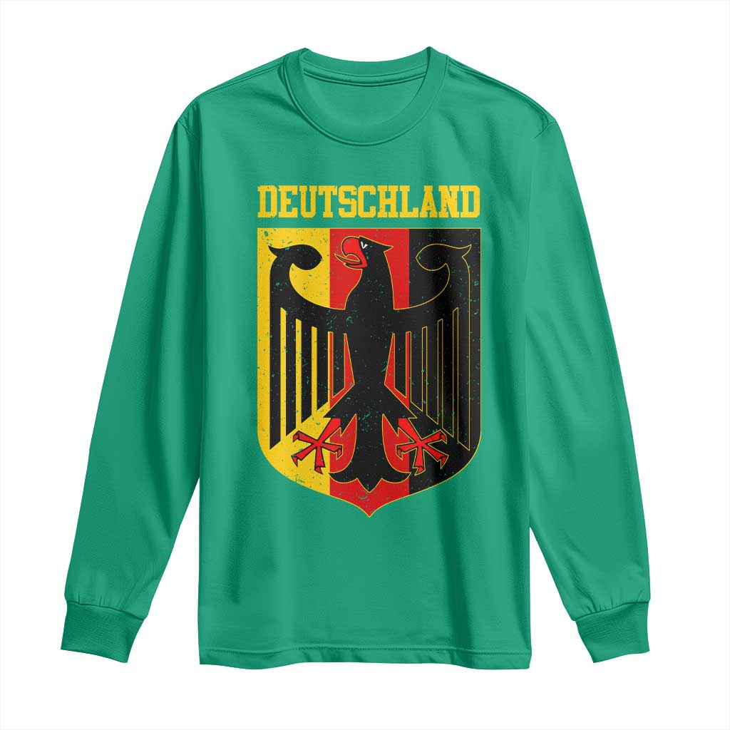 Deutschland German Pride Long Sleeve Shirt Bundesadler Coat of Arms - Wonder Print Shop