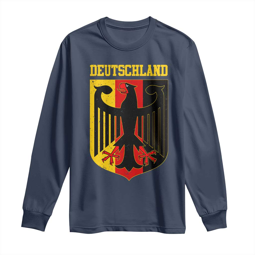 Deutschland German Pride Long Sleeve Shirt Bundesadler Coat of Arms - Wonder Print Shop