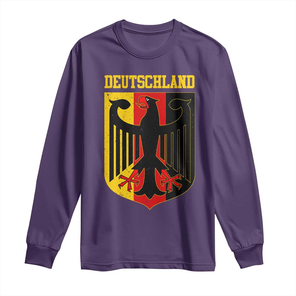 Deutschland German Pride Long Sleeve Shirt Bundesadler Coat of Arms - Wonder Print Shop