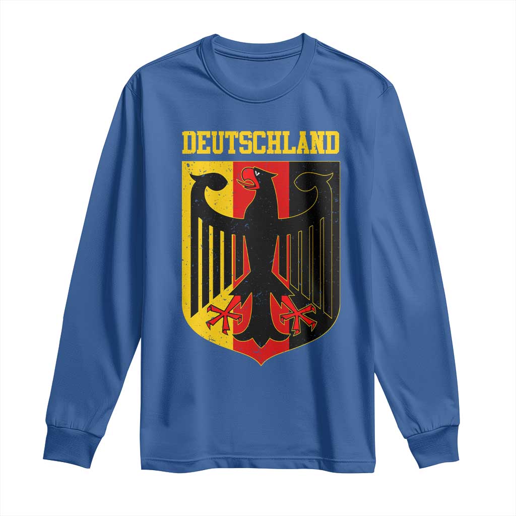 Deutschland German Pride Long Sleeve Shirt Bundesadler Coat of Arms - Wonder Print Shop