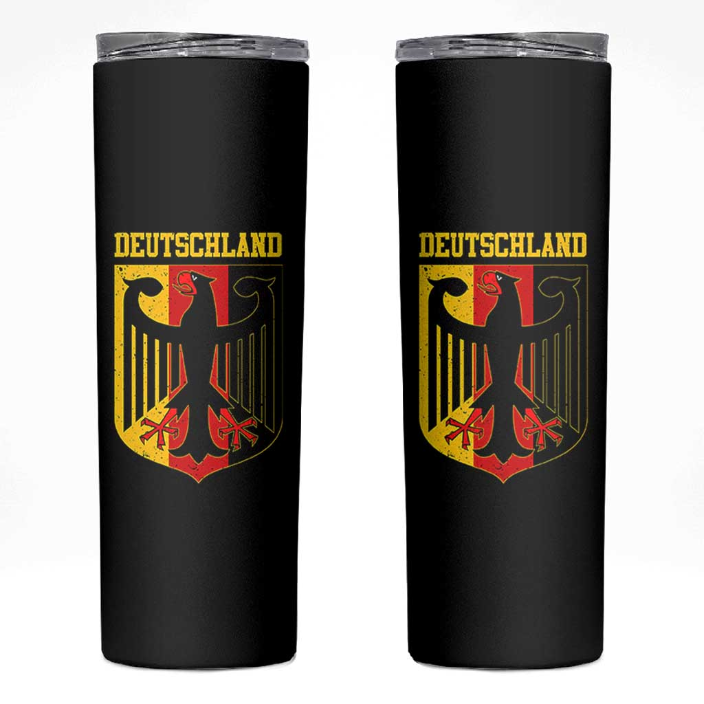 Deutschland German Pride Skinny Tumbler Bundesadler Coat of Arms - Wonder Print Shop