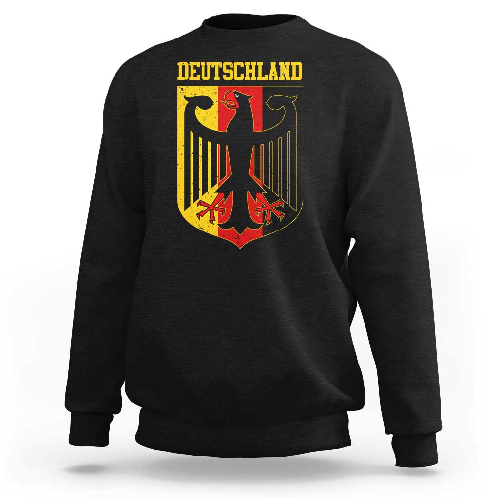 Deutschland German Pride Sweatshirt Bundesadler Coat of Arms - Wonder Print Shop