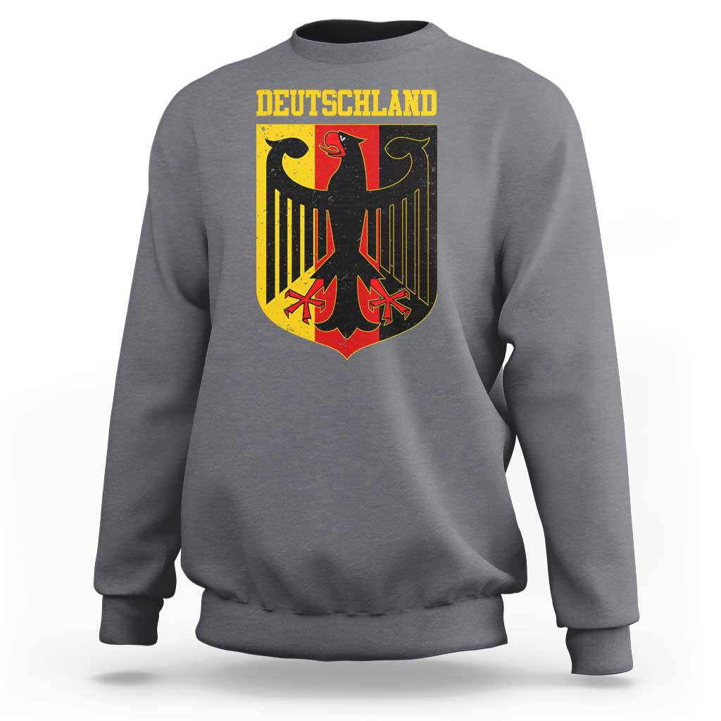 Deutschland German Pride Sweatshirt Bundesadler Coat of Arms - Wonder Print Shop