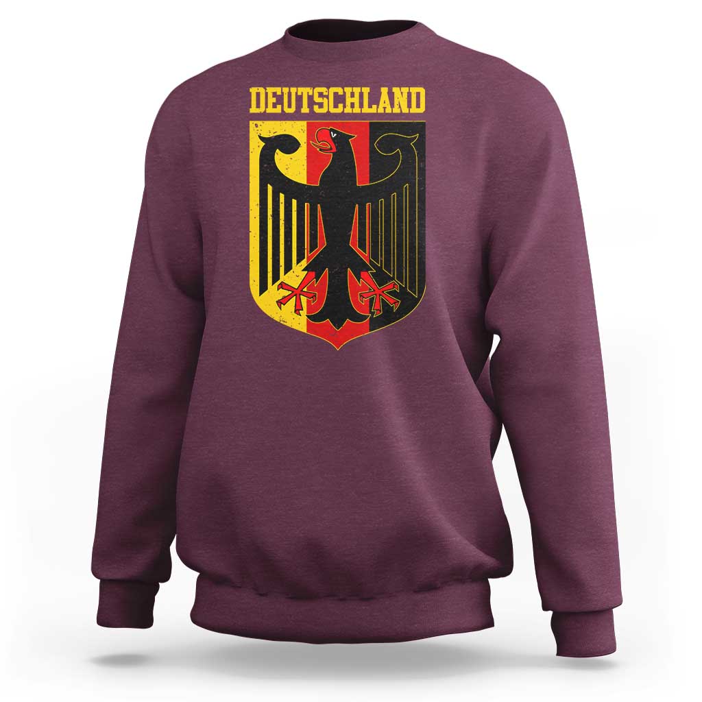 Deutschland German Pride Sweatshirt Bundesadler Coat of Arms - Wonder Print Shop