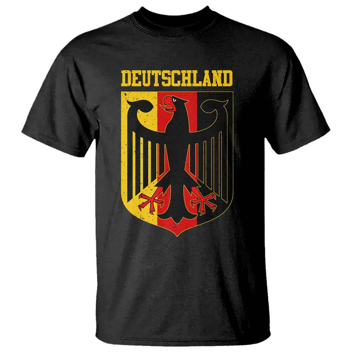 Deutschland German Pride T Shirt Bundesadler Coat of Arms - Wonder Print Shop